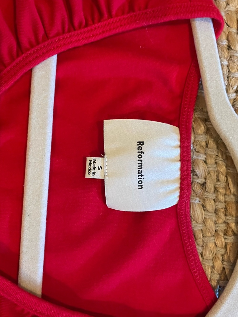 Reformation Red Cross-Front Top - Picture 2 of 3